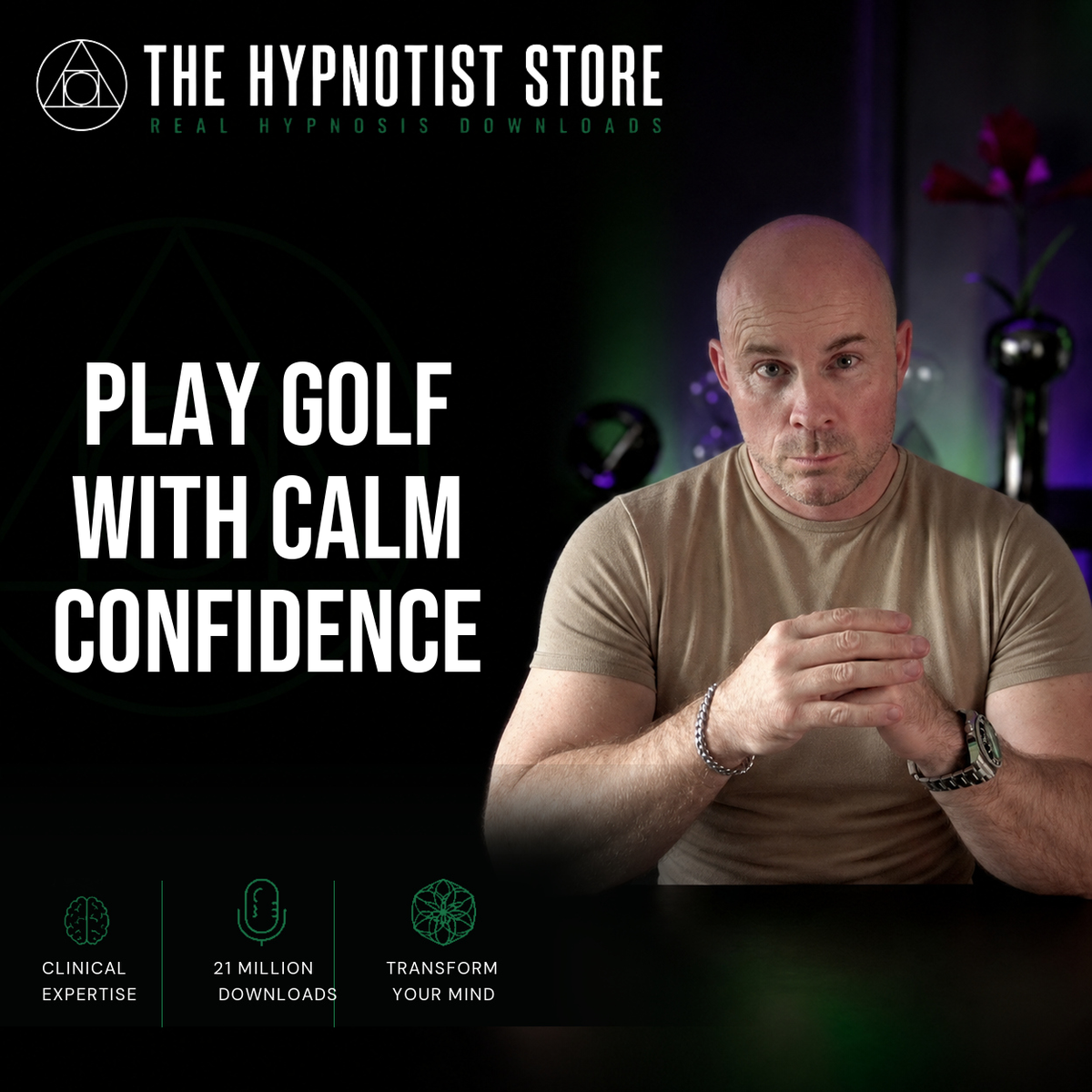 Golf Hypnosis for Performance Anxiety - Play With Calm Confidence Under Pressure